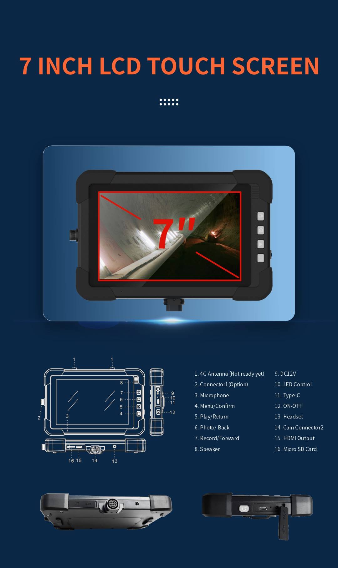 7 INCH LCD TOUCH SCREEN
