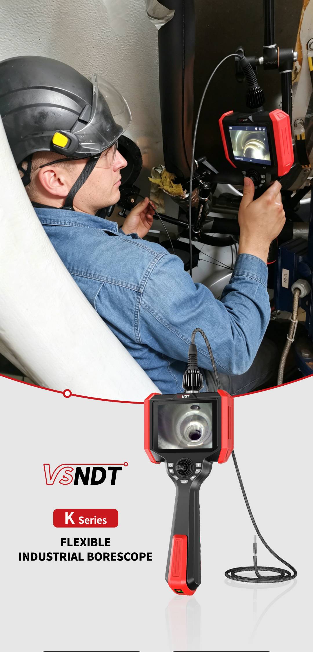 FHD Touch industrial endoscope