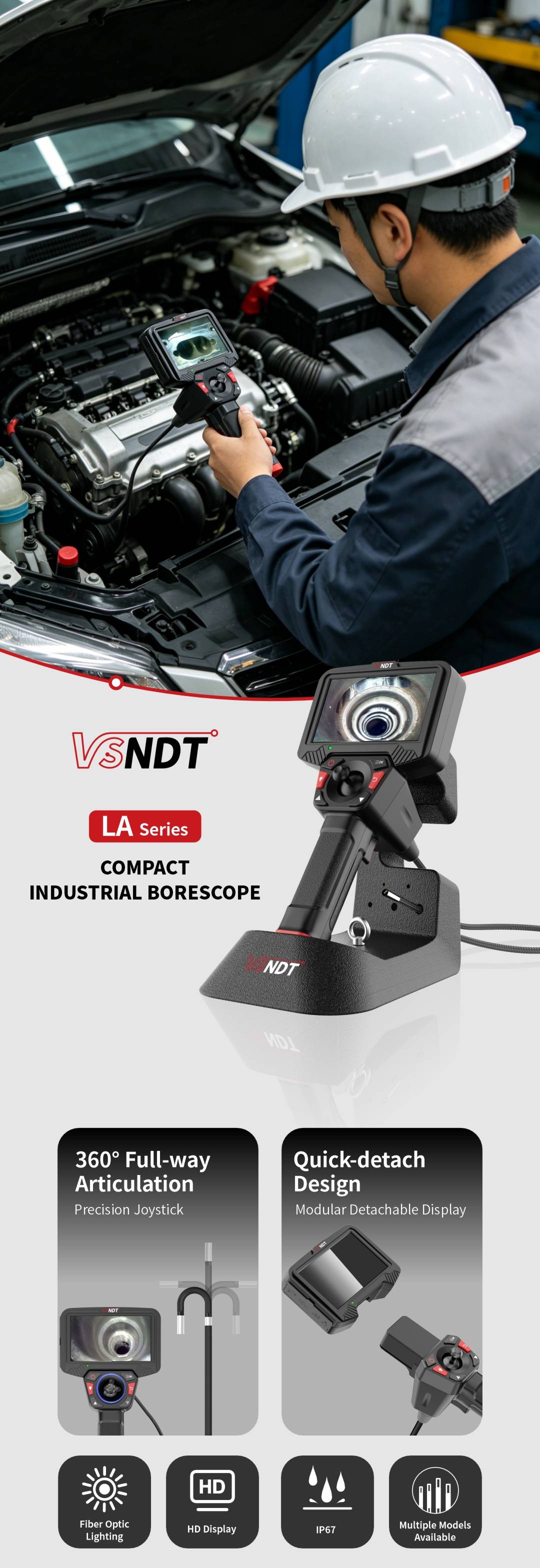 FHD Touch industrial endoscope